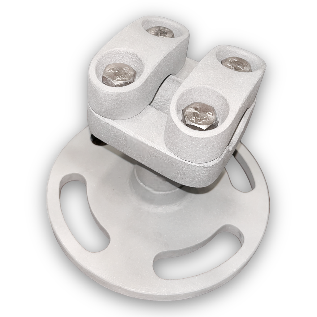 SOPORTE FIJO ALUMINIO ANTICORONA 1XCABLE DE Ø 24 A 26 MM A C.P. Ø 5"